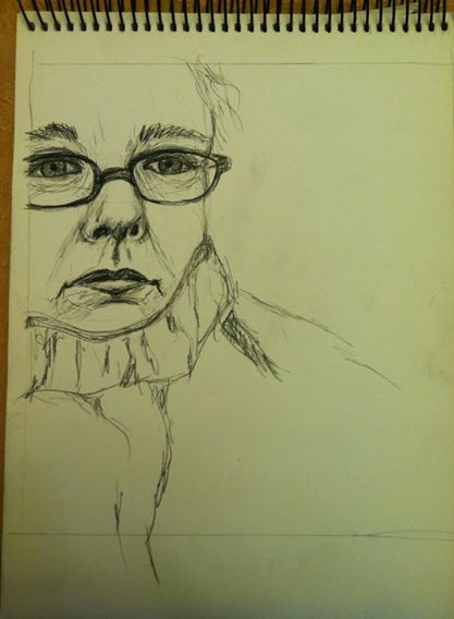 expressive self portrait